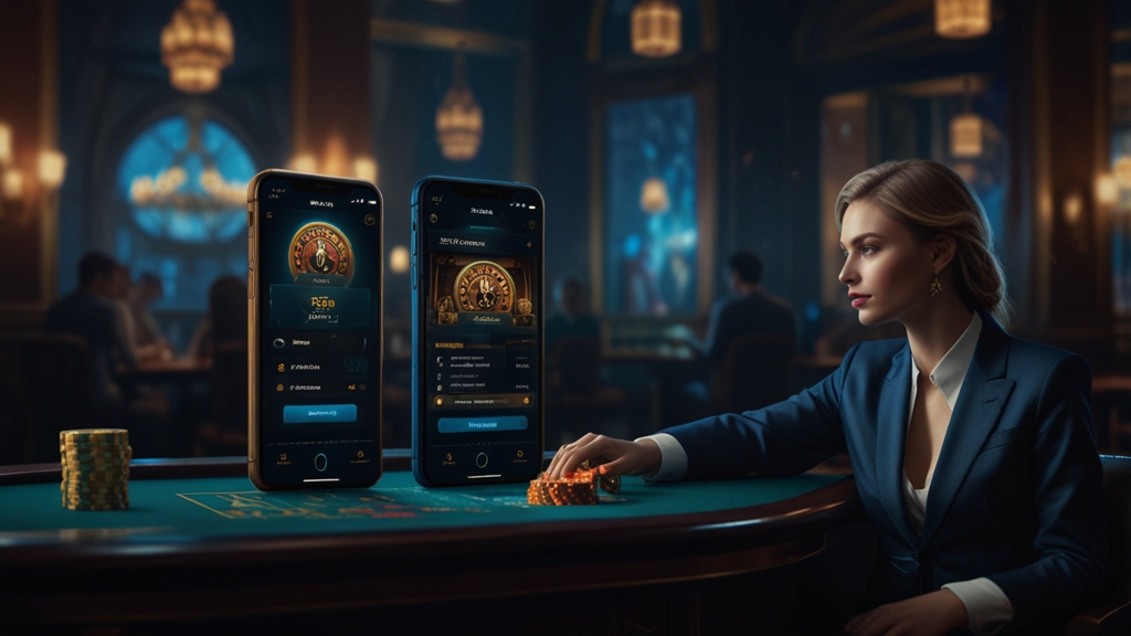 Direkter Vergleich von Einzahlung und Auszahlung im Casino-Design